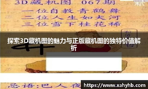 探索3D藏机图的魅力与正版藏机图的独特价值解析